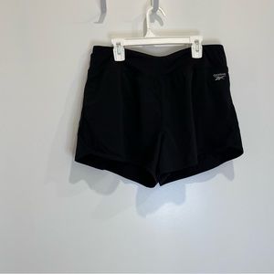 Reebok Black Biker Spandex Shorts Size M